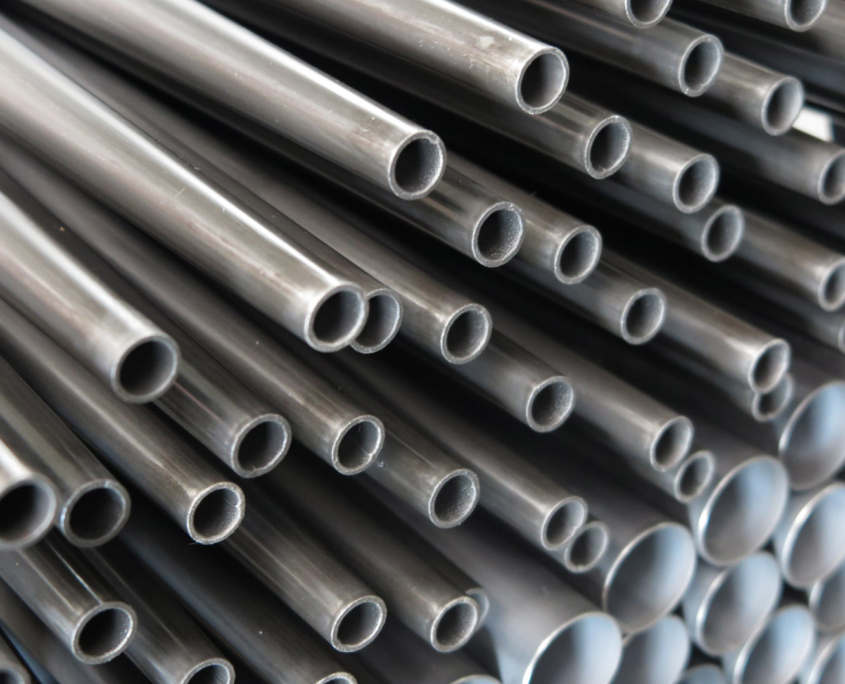 conical metal pipes in iron, carbon steel, stainless steel, brass, aluminum